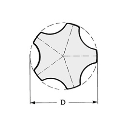 Schéma 1 + Knob AS 
in composite plastic 