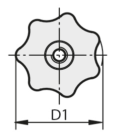 Schéma 1 + Knob BRT 
in composite plastic 