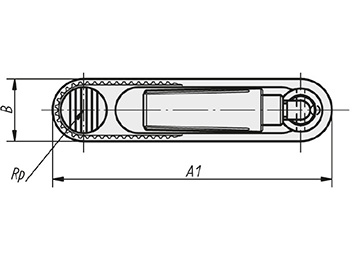 Schéma 1 + Crank handle with safety grip 
in composite plastic 