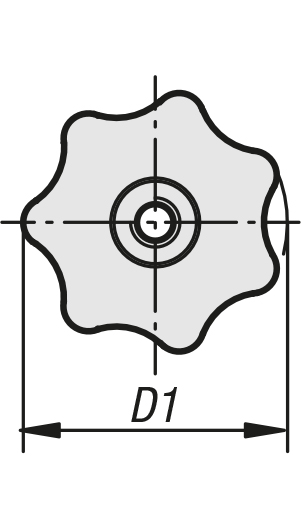 Schéma 1 + Knob BRT 
in composite plastic 