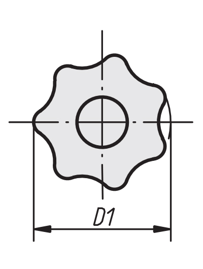 Schéma 1 + Knob BR 
in composite plastic 