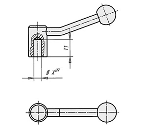 Schéma 2 + Handle CE 
in steel 