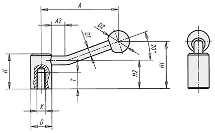 Schéma 4 + Handle CE 
in steel 