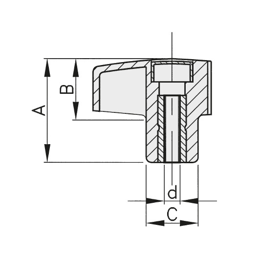 Schéma 2 + Knob PN 
in composite plastic 