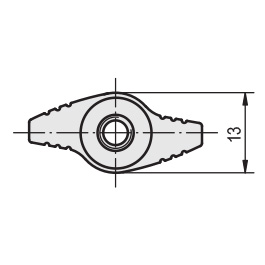 Schéma 1 + Knob ERT 
in composite plastic 