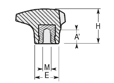 Schéma 2 + Knob TR 
in composite plastic 