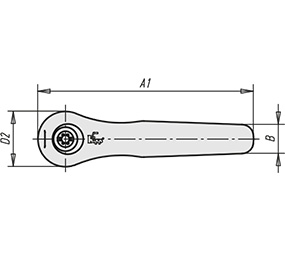 Schéma 3 + Adjustable handle 
in zamak 