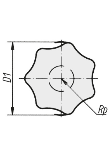 Schéma 1 + Knob BRF 
in cast iron 