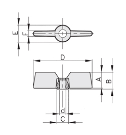 Schéma 1 + Knob CV 
in composite plastic 