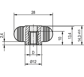 Schéma 2 + Knob ERT 
in composite plastic 