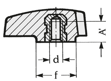 Schéma 2 + Knob TRB 
in composite plastic 