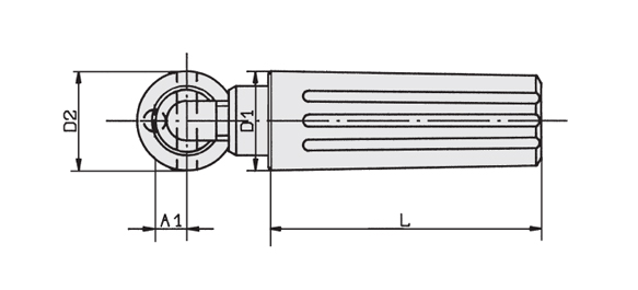 Schéma 2 + Fold away gripp 
in composite plastic 