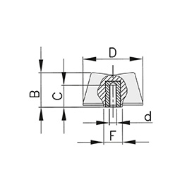 Schéma 2 + Bouton SV 
en plastique composite 