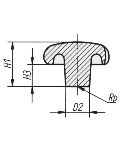 Schéma 2 + Knob BRF 
in cast iron 