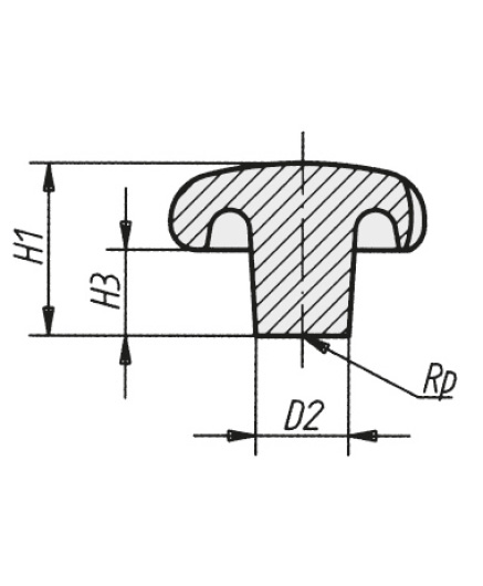 Schéma 2 + Knob BRF 
in cast iron 