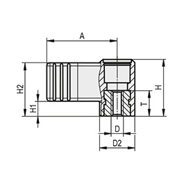 Schéma 4 + Knob WA 
in composite plastic 