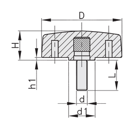 Schéma 3 + Knob FR 
in composite plastic 