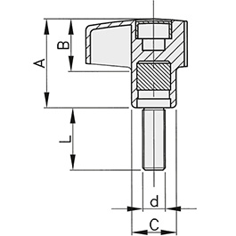 Schéma 3 + Knob PN 
in composite plastic 