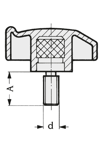 Schéma 3 + Knob SL 
in composite plastic 