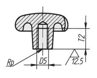 Schéma 4 + Knob BRF 
in cast iron 