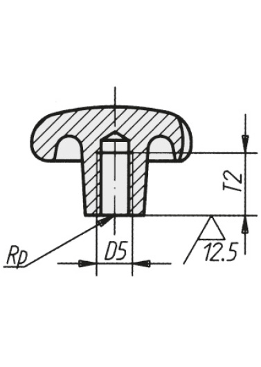 Schéma 4 + Knob BRF 
in cast iron 