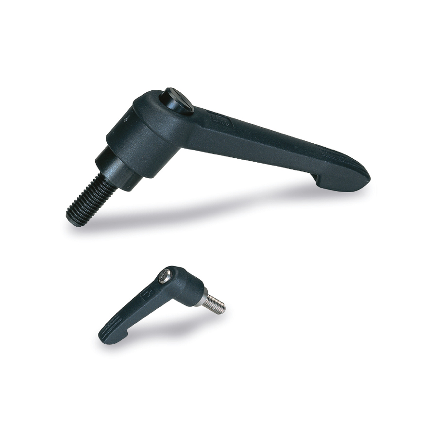 Adjustable handles and levers : Adjustable handle  
in composite plastic 
