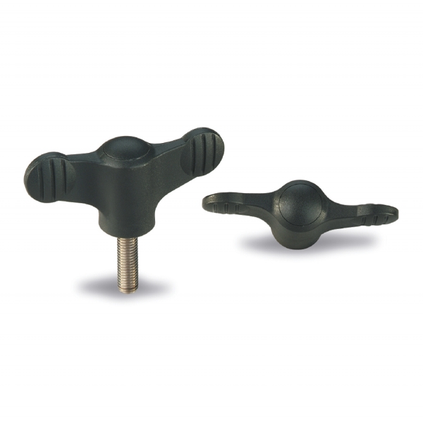 T- handles and wing knobs : Bouton JU 
en plastique composite 