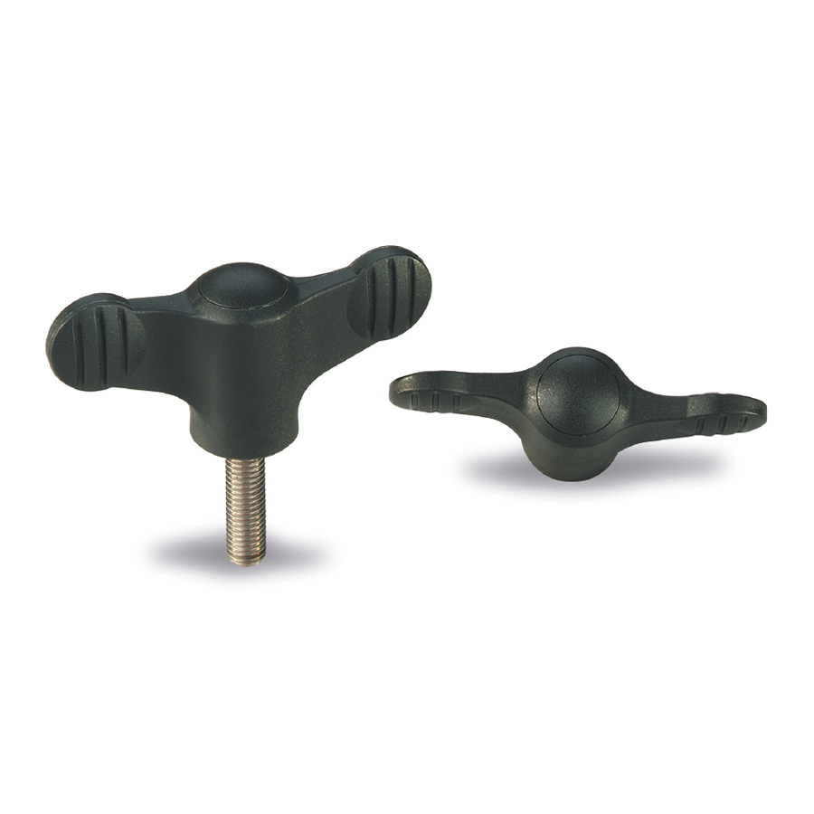 T- handles and wing knobs : Bouton JU 
en plastique composite 