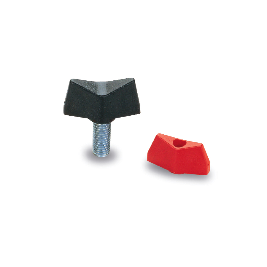T- handles and wing knobs : Bouton SV 
en plastique composite 