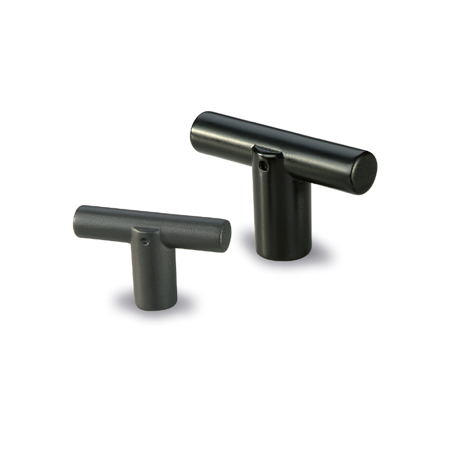 T- handles and wing knobs : Knob AM 
in composite plastic 