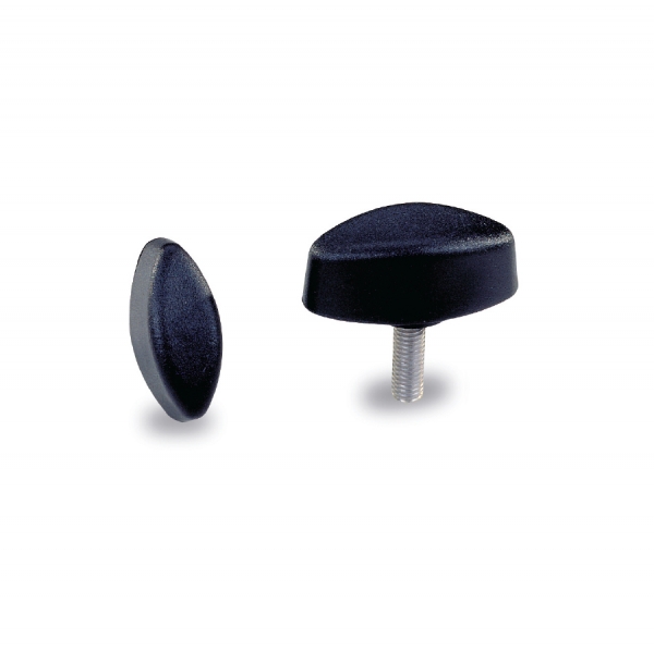 T- handles and wing knobs : Knob FR 
in composite plastic 