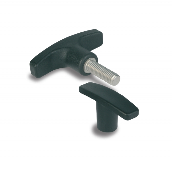 T- handles and wing knobs : Knob TZ 
in composite plastic 