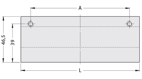 Schéma 1 + Handle U4 
in aluminium 