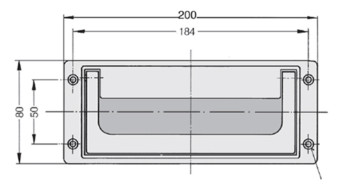 Schéma 1 + Handle U3 
in aluminium 