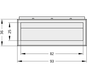 Schéma 1 + Handle U5 
in  ABS plastic 