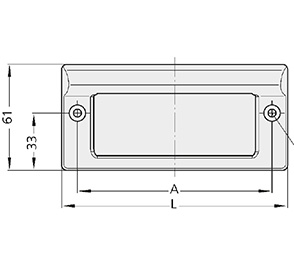 Schéma 1 + Handle U6 
in composite plastic 