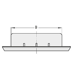 Schéma 2 + Handle U6 
in composite plastic 