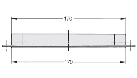 Schéma 3 + Handle U3 
in aluminium 