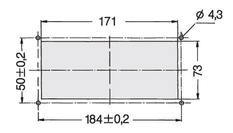 Schéma 4 + Handle U3 
in aluminium 