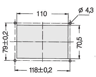 Schéma 4 + Handle U1 
in aluminium 