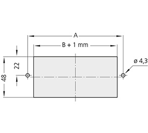 Schéma 4 + Handle U6 
in composite plastic 