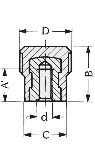 Schéma 1 + Knob BB 
in composite plastic 