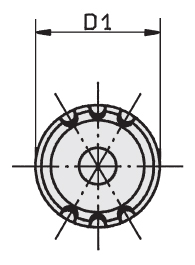 Schéma 1 + Revolving handle MHV 
in composite plastic 