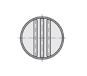 Schéma 1 + Knob  SR 
in composite plastic 