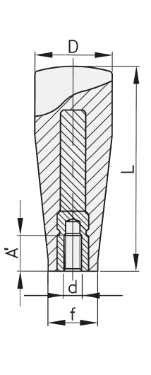 Schéma 2 + Handle FS 
in composite plastic 