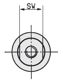 Schéma 3 + Revolving handle MHV 
in composite plastic 