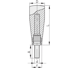 Schéma 3 + Handle FS 
in composite plastic 