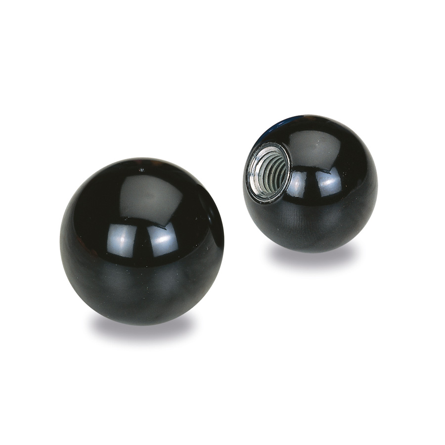 Fixed knobs and handles  : Ball knob 
in composite  plastic 