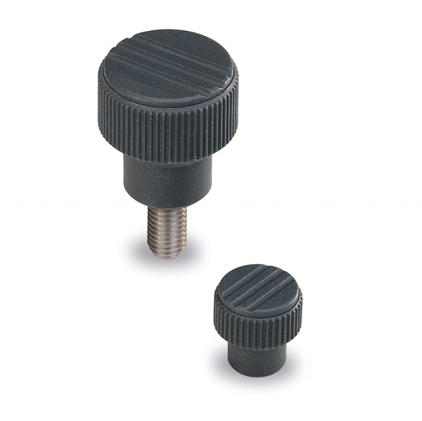 Knurled  knobs and handles : Bouton RV 
en plastique composite 