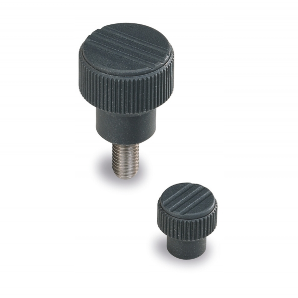 Knurled  knobs and handles : Knob with adjustable 
maximum torquein composite plastic 